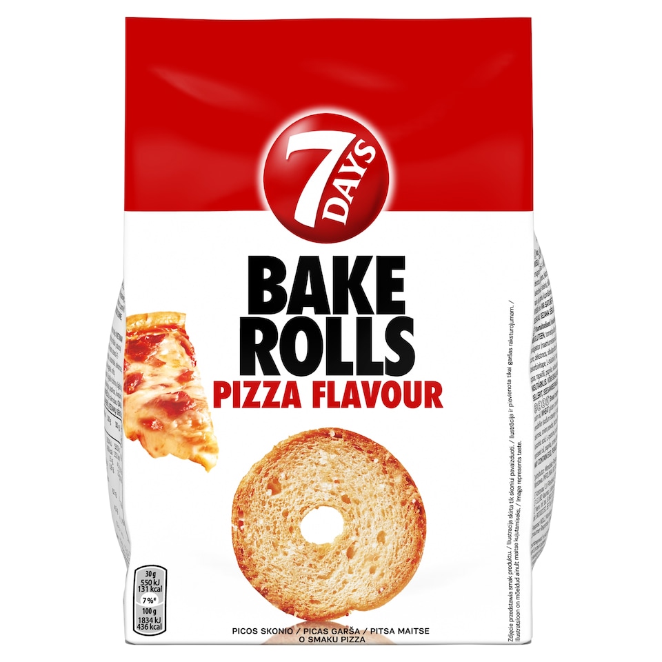 7DAYS Bake Rolls Pizza 150g
