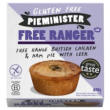 Pieminister Gluten Free Ranger Chicken Ham & Leek Pie 275G