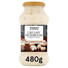 Tesco Creamy Mushroom Cooking Sauce 480G