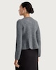 image 3 of F&F Embellished Button Peplum Knit Cardigan in Grey