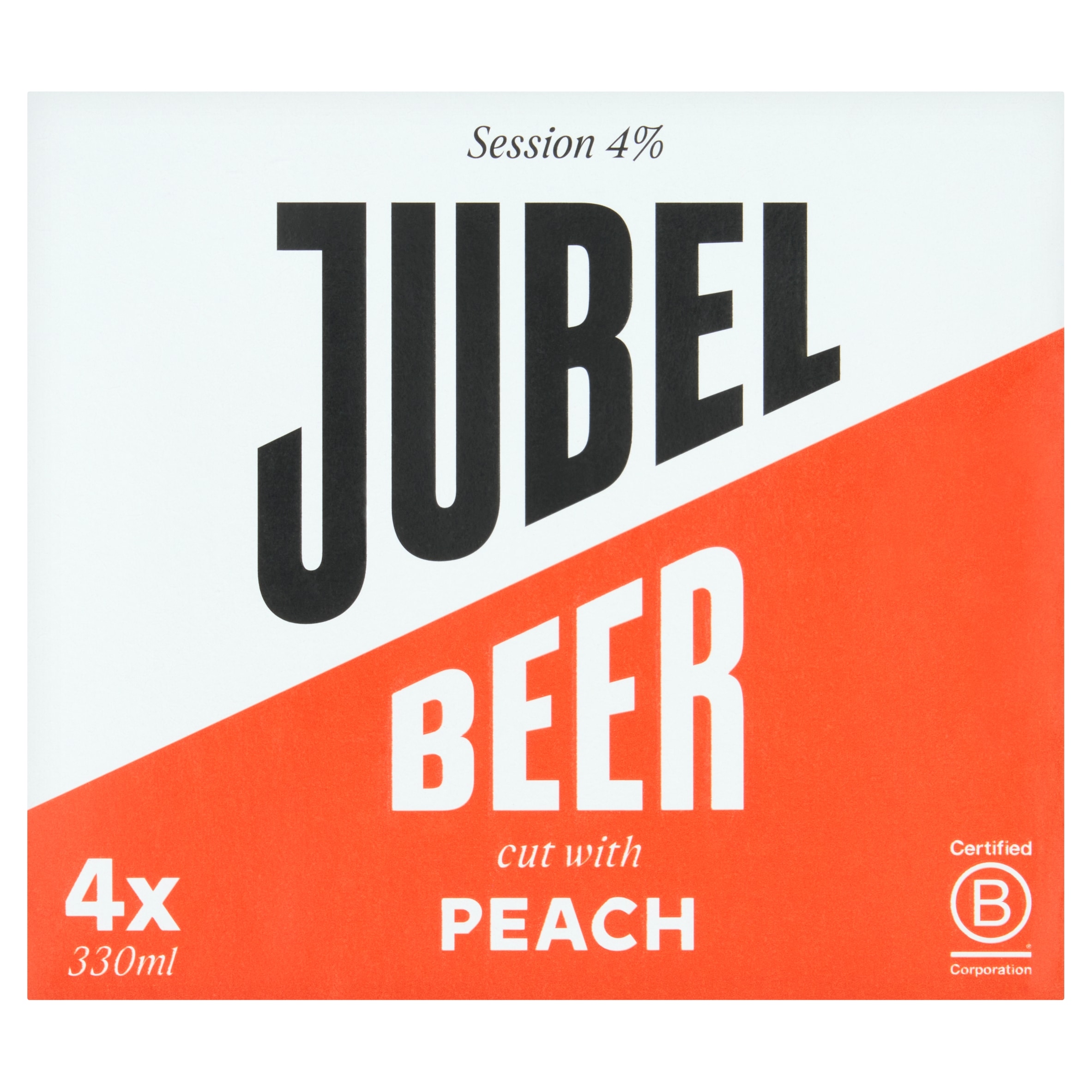 JUBEL Beer cut with Peach 4x330ml