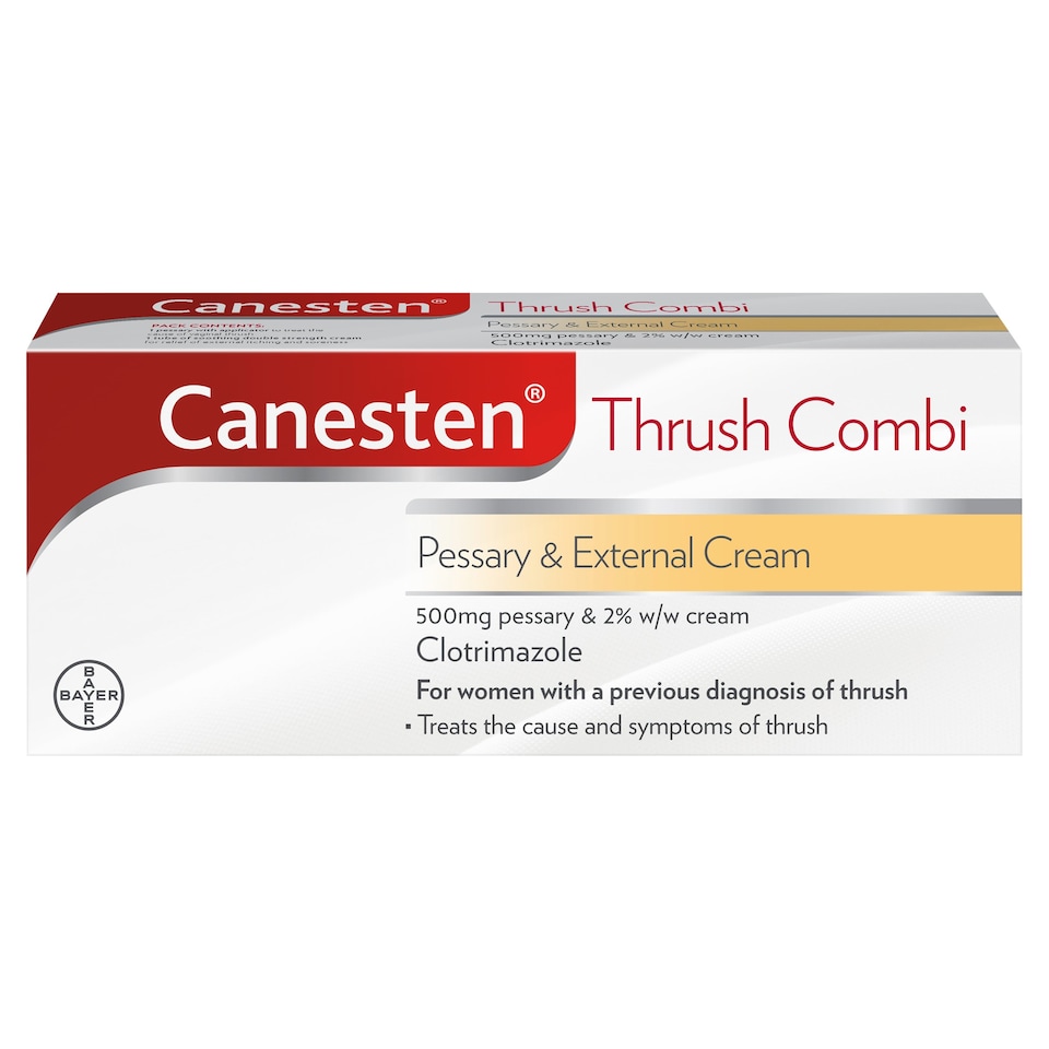 image 1 of Canesten Thrush Combi Pessary & Cream Treatment (P)