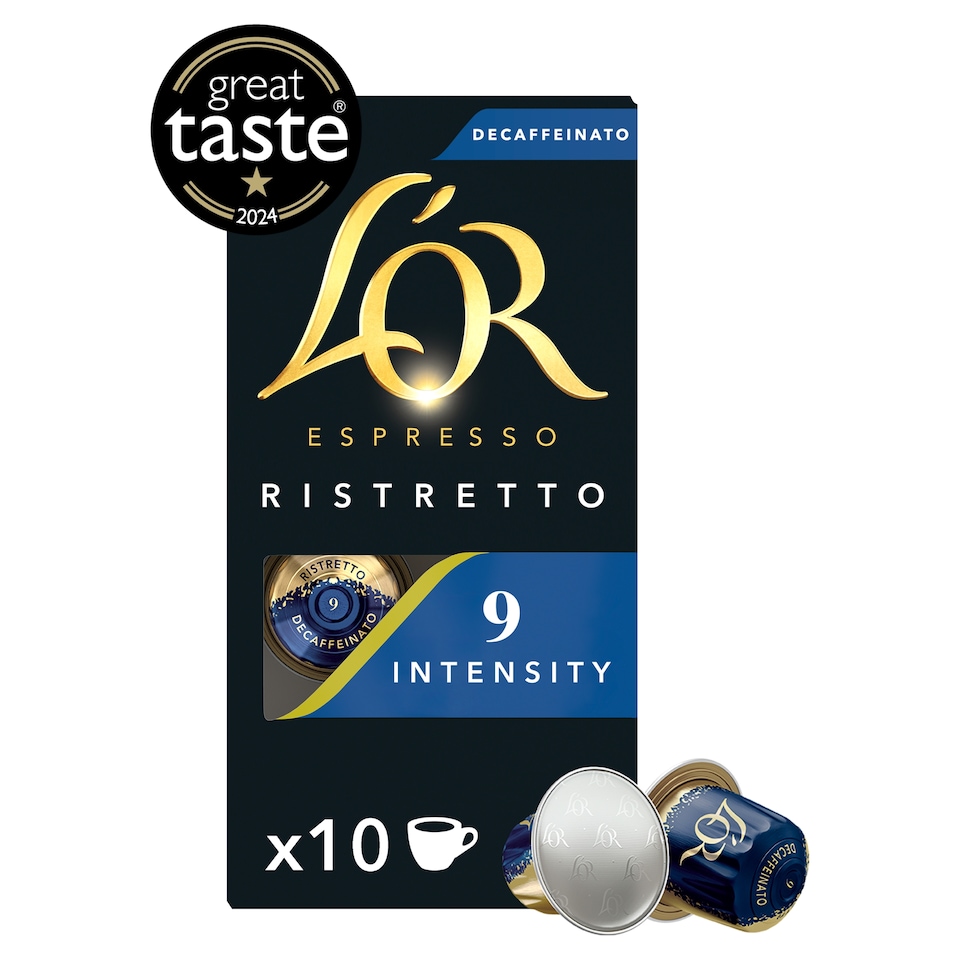 image 1 of L'or. 10 Espresso Ristretto Decaff Coffee Pods 52G