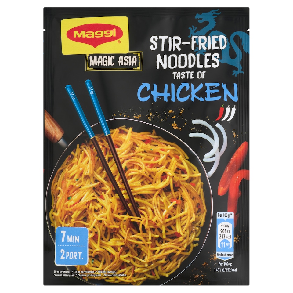 Maggi Magic Asia csirkeízű pirított tészta 121 g  1. kép