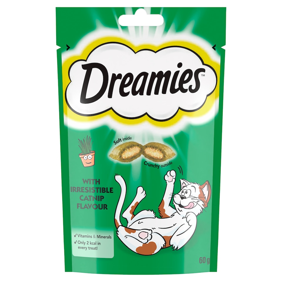 Dreamies Cat Treat Biscuits with Catnip 60g