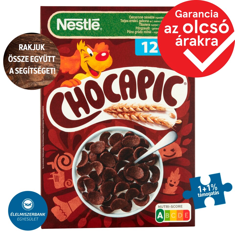 Nestlé Chocapic Crunchy Chocolate-Flavored Cereal with Vitamins and Minerals 375 g