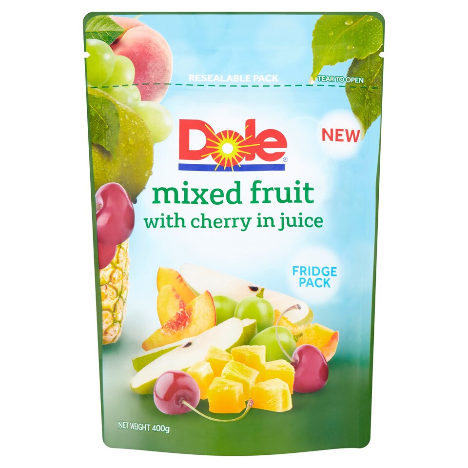 Dole Fruit Pouch Mixed Fruit In Juice 400G