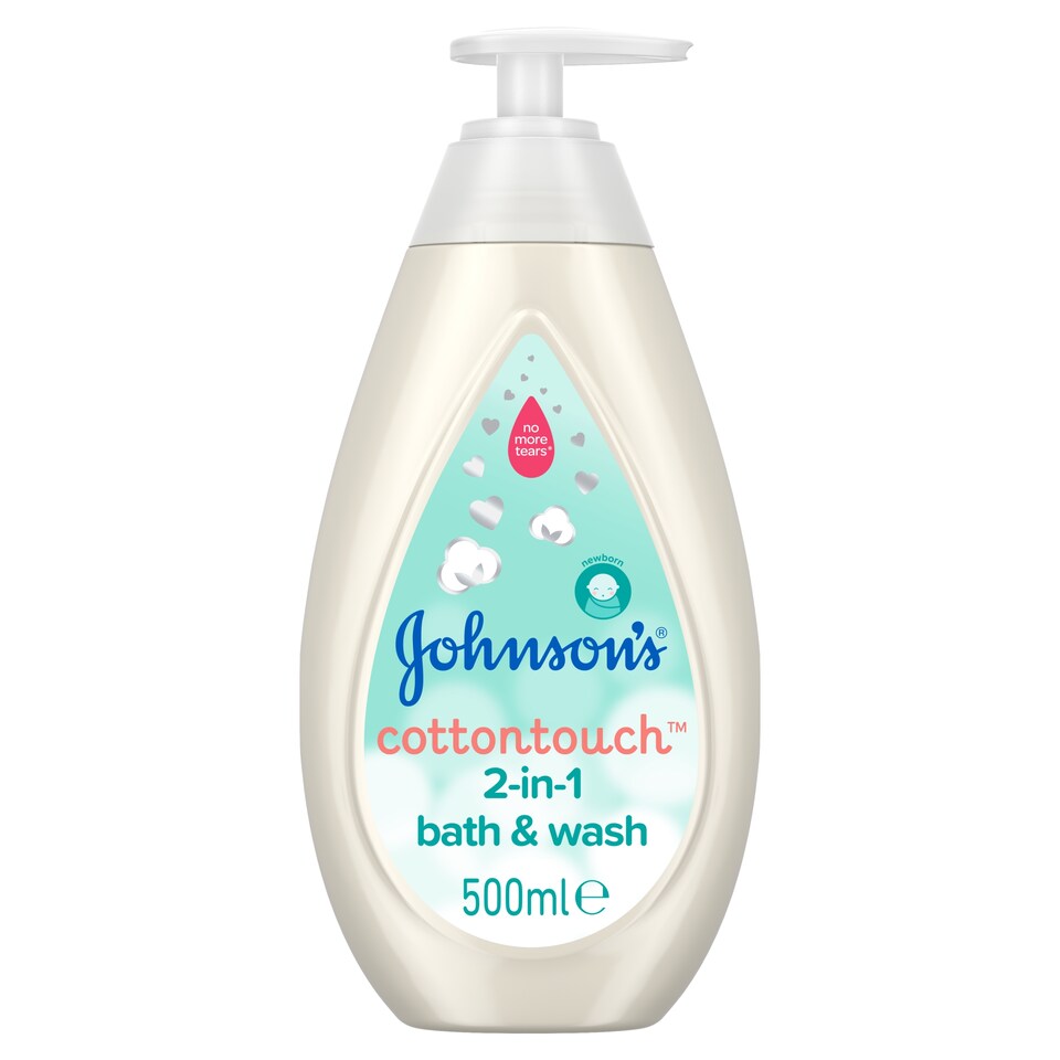 image 1 of Johnson's Baby Cotton Touch Bath Wash 2 In 1 500Ml