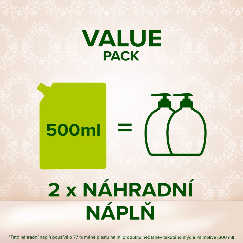 Obrázek 1 pro produkt Palmolive Sensorial Escape Moroccan Rose & Peony tekuté mýdlo na ruce 500ml