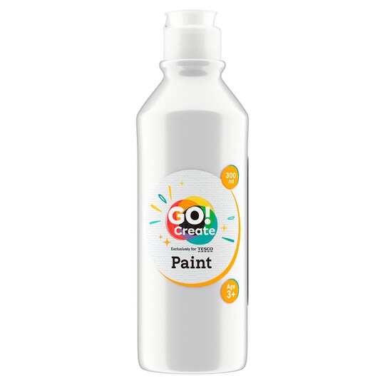Go Create Paint 300Ml White Tesco Groceries