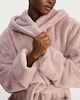 image 2 of F&F Hooded Dressing Gown in Pink