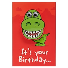 Carlton Birthday Card It's Your Birthday Dinosaur