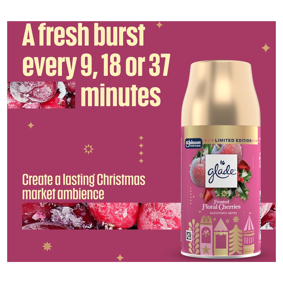 image 1 of Glade Automatic Spray Holder and Refill Frosted Floral Cherries 269ml