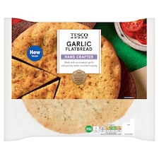 Tesco Garlic Flatbread 255G