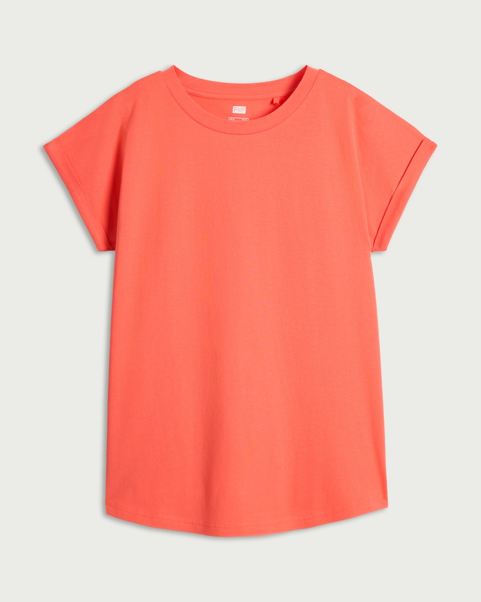 image 1 of F&F Pure Cotton Short Sleeved T-Shirt in Orange