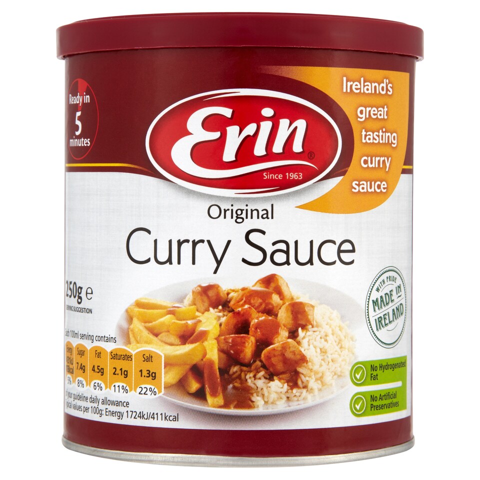 Erin Curry Sauce Tub 250Gm