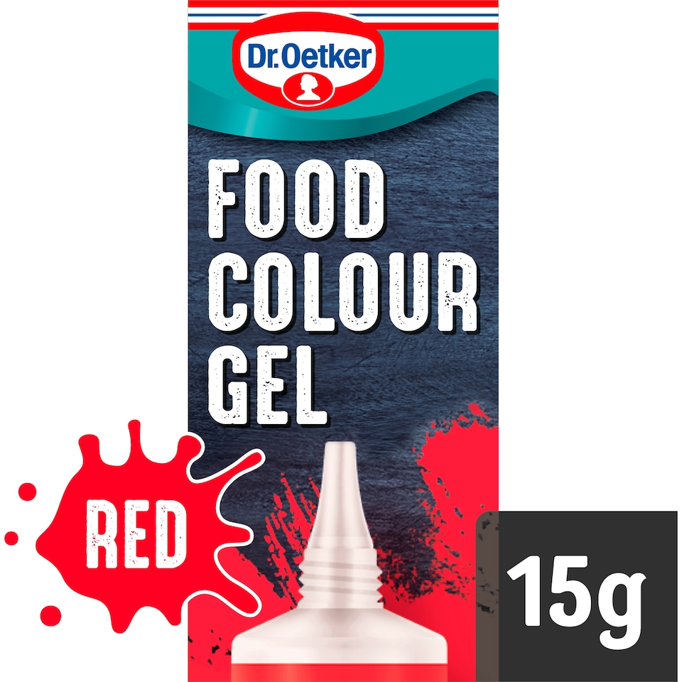 image 1 of Dr. Oetker Extra Strong Food Colour Gel - Red 15g
