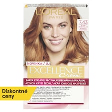L'Oréal Paris Excellence Créme 7 .43 , blond medená zlatá 72 +48 +12 +60 ml