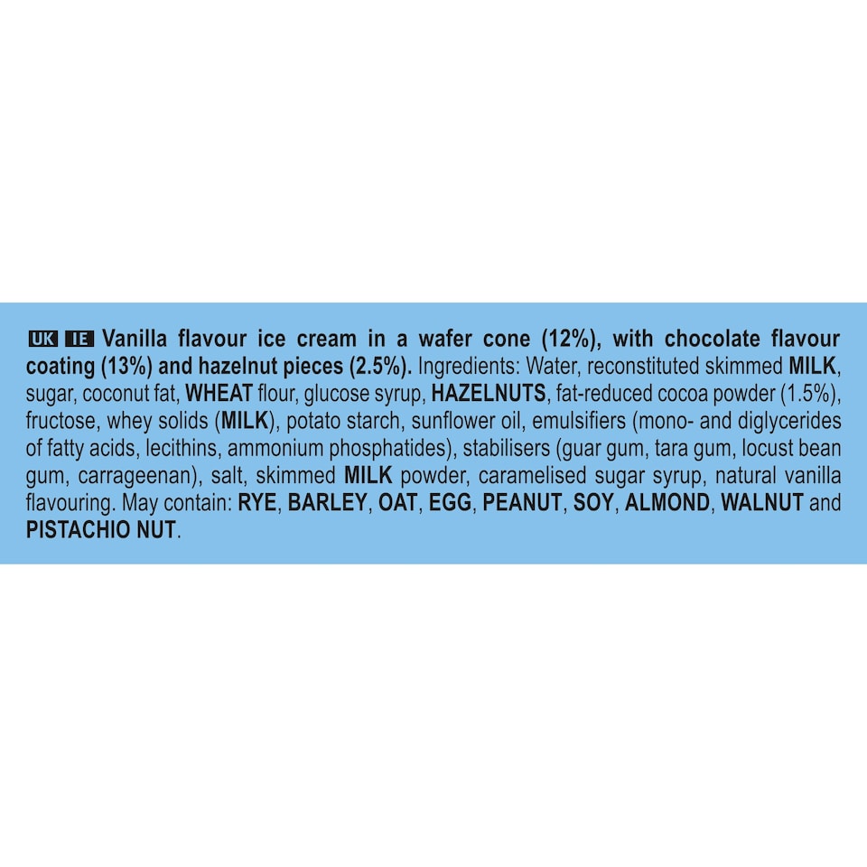 image 1 of Cornetto Classic Ice Cream Cones 6x90ml