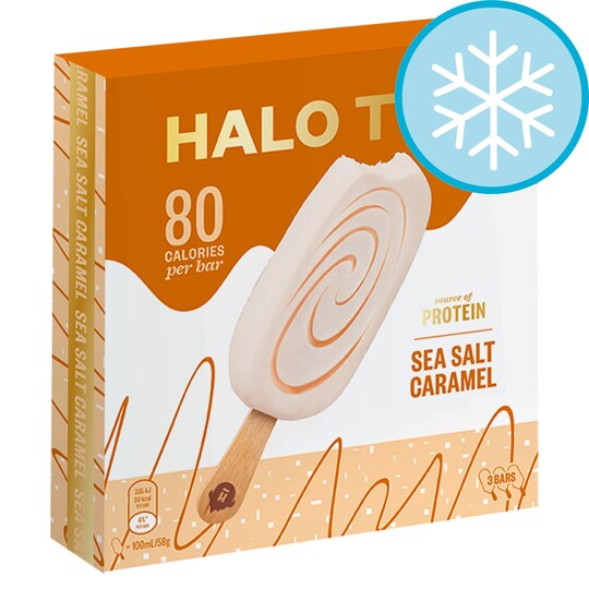 Halo Top Sea Salt Caramel Sticks 3 X 100Ml Tesco Groceries