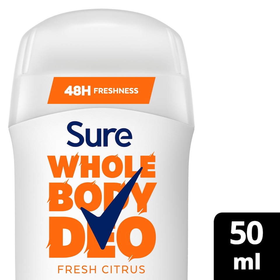 image 1 of Sure Women Fresh Citrus Whole Body Deodorant Stick 48h Odour Control 50ml