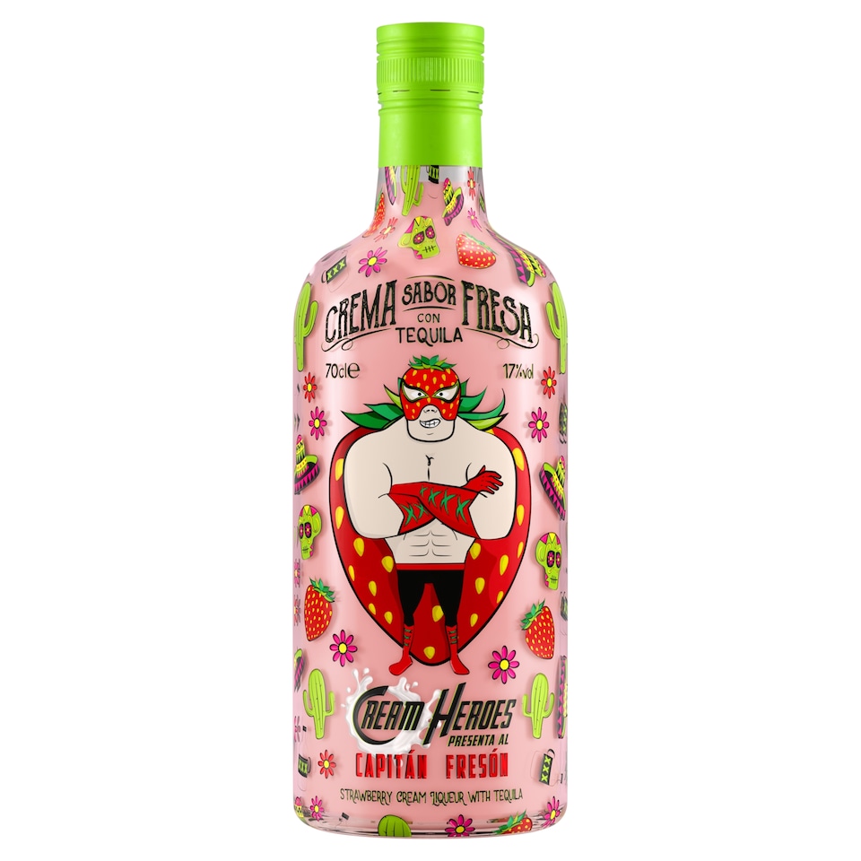 Cream Heroes Capitan Freson Strawberry Cream Liqueur Tequila 70cl 