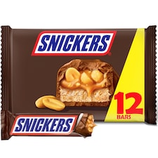 Snickers Peanut Milk Chocolate Bars Multipack 12 x 34.5g