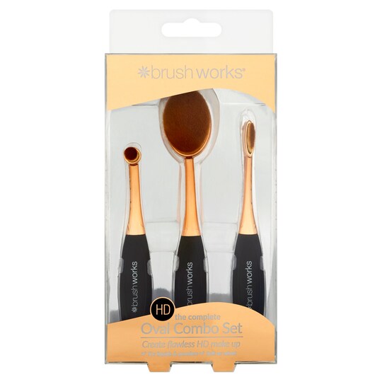 BrushWorks Oval Brush Combo Set Tesco Groceries