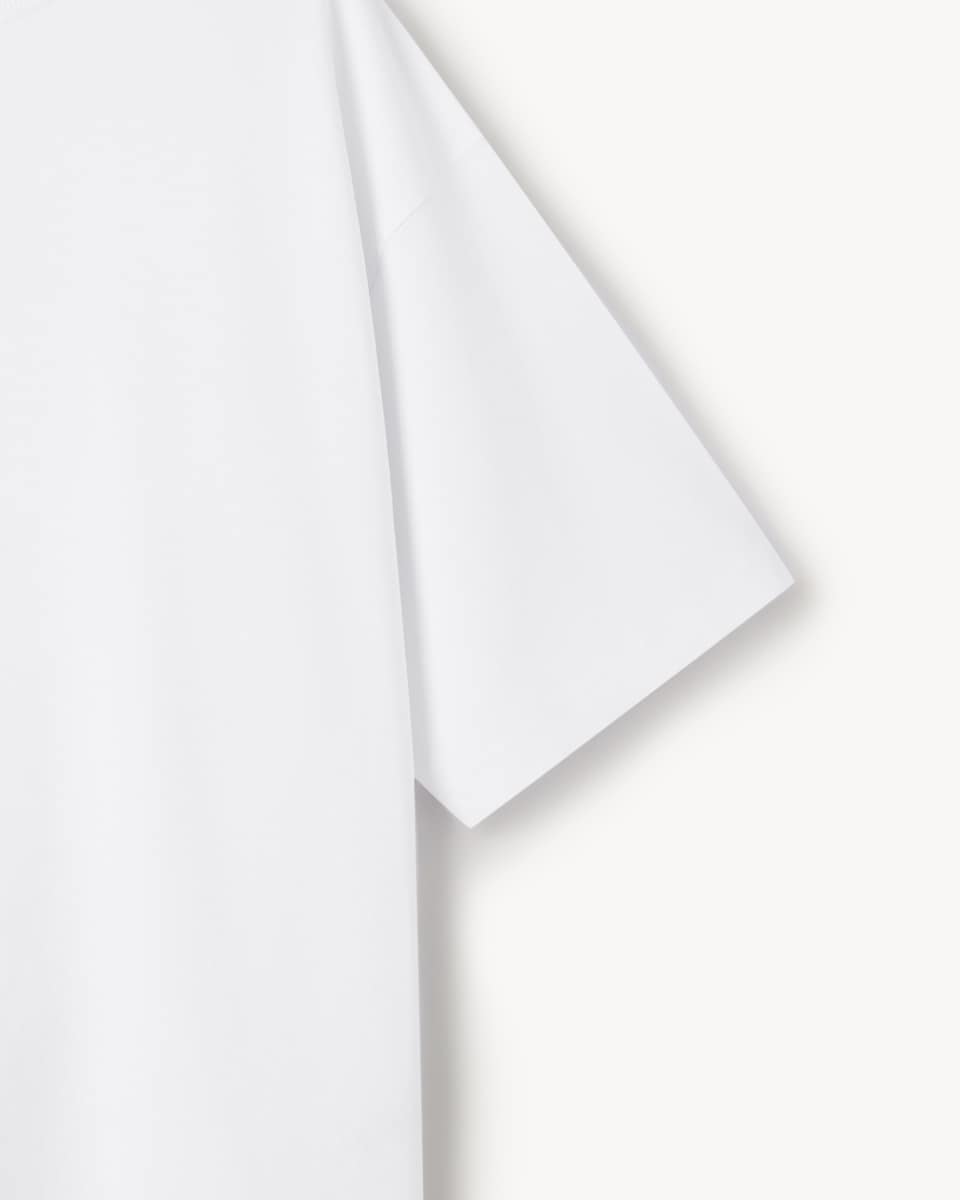 image 1 of F&F Pure Cotton Oversized Fit T-Shirt in White