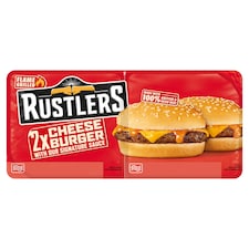 Rustlers 2 Flame Grilled Cheese Burgers 264G