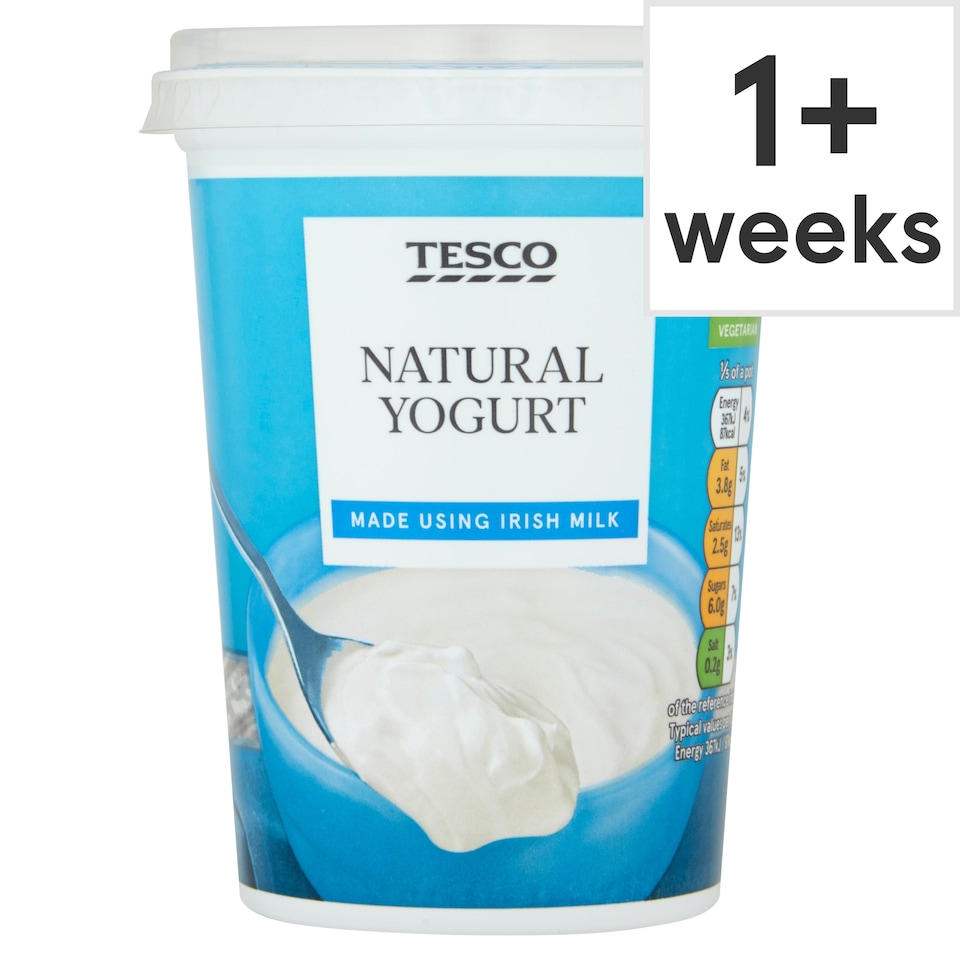 Tesco Natural Yoghurt 500G