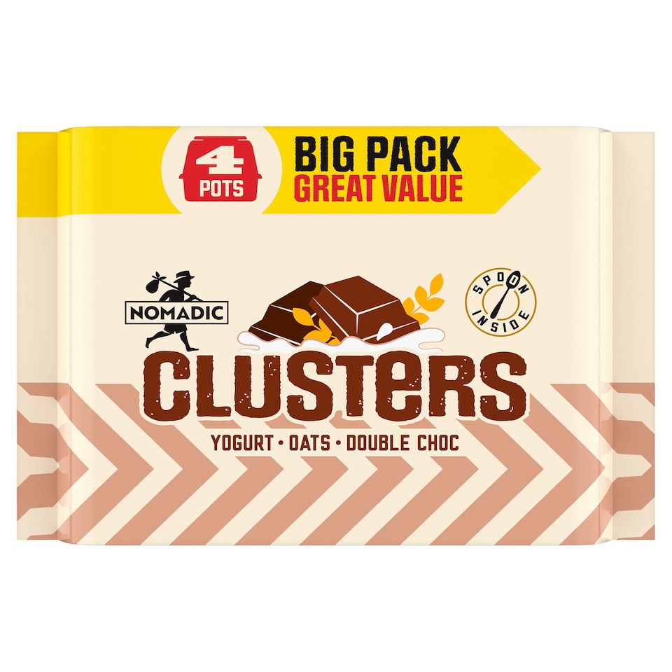 image 1 of Nomadic Yoghurt And Oat Clusters Chocolate 3 X 169G
