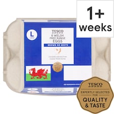 Tesco Welsh Large Free Range Eggs 6 Pack