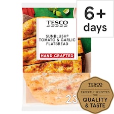 Tesco Sunblush Tomato & Garlic Flatbread 235 G