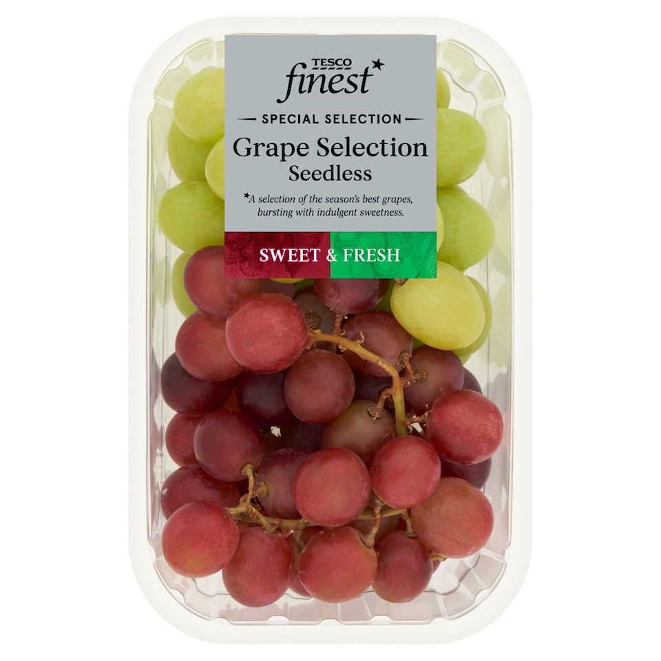 Tesco Finest Grapes Selection Seedless 500g
