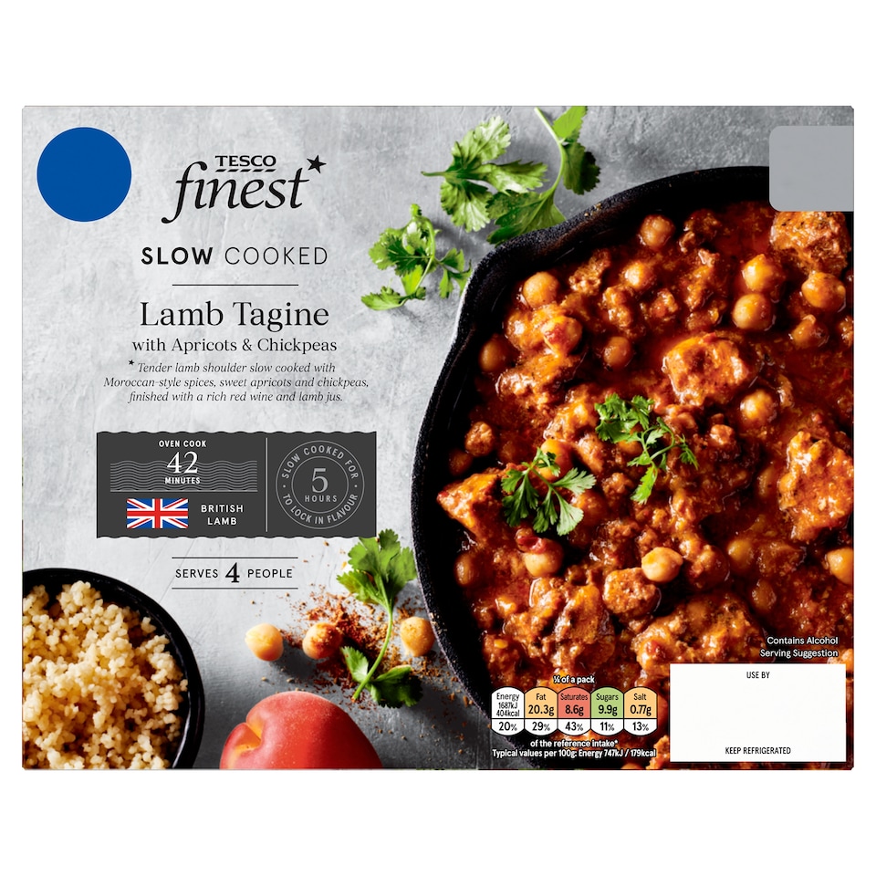Tesco Finest Slow Cooked Lamb Tagine With Apricots & Chickpeas 1.06kg