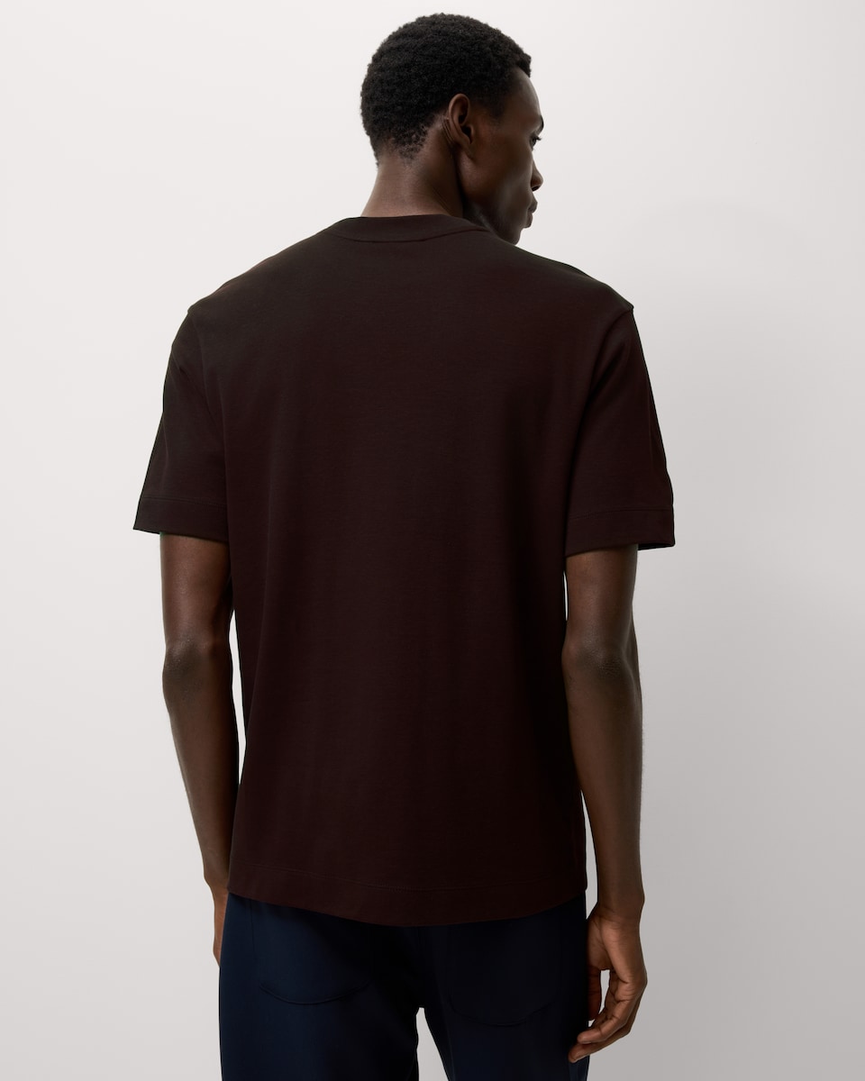 image 1 of F&F Pure Cotton Relaxed Fit T-Shirt in Burgundy