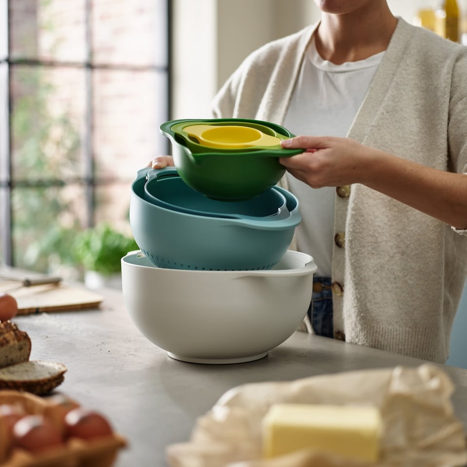 image 1 of Joseph Joseph Duo 6pc Food Preparation Bowl Set
