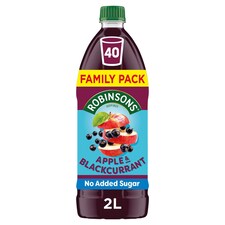 Robinsons Apple & Blackcurrant No Added Sugar Squash 2L