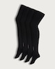 image 3 of F&F 4-Pack 80 Denier Opaque Tights in Black