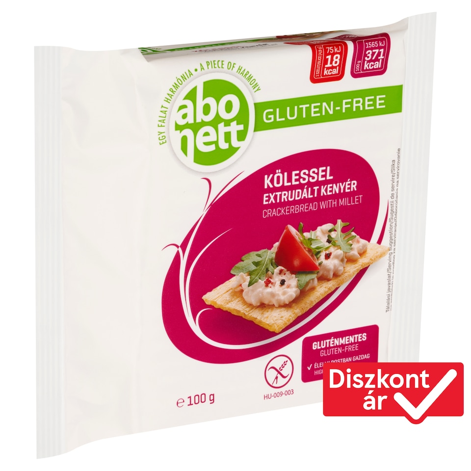 Abonett gluténmentes extrudált kenyér kölessel 100 g