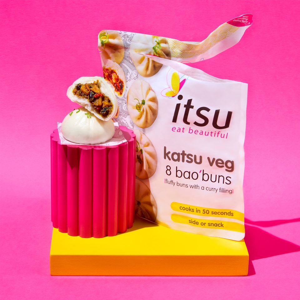 image 1 of itsu 8 katsu veg bao buns 256g
