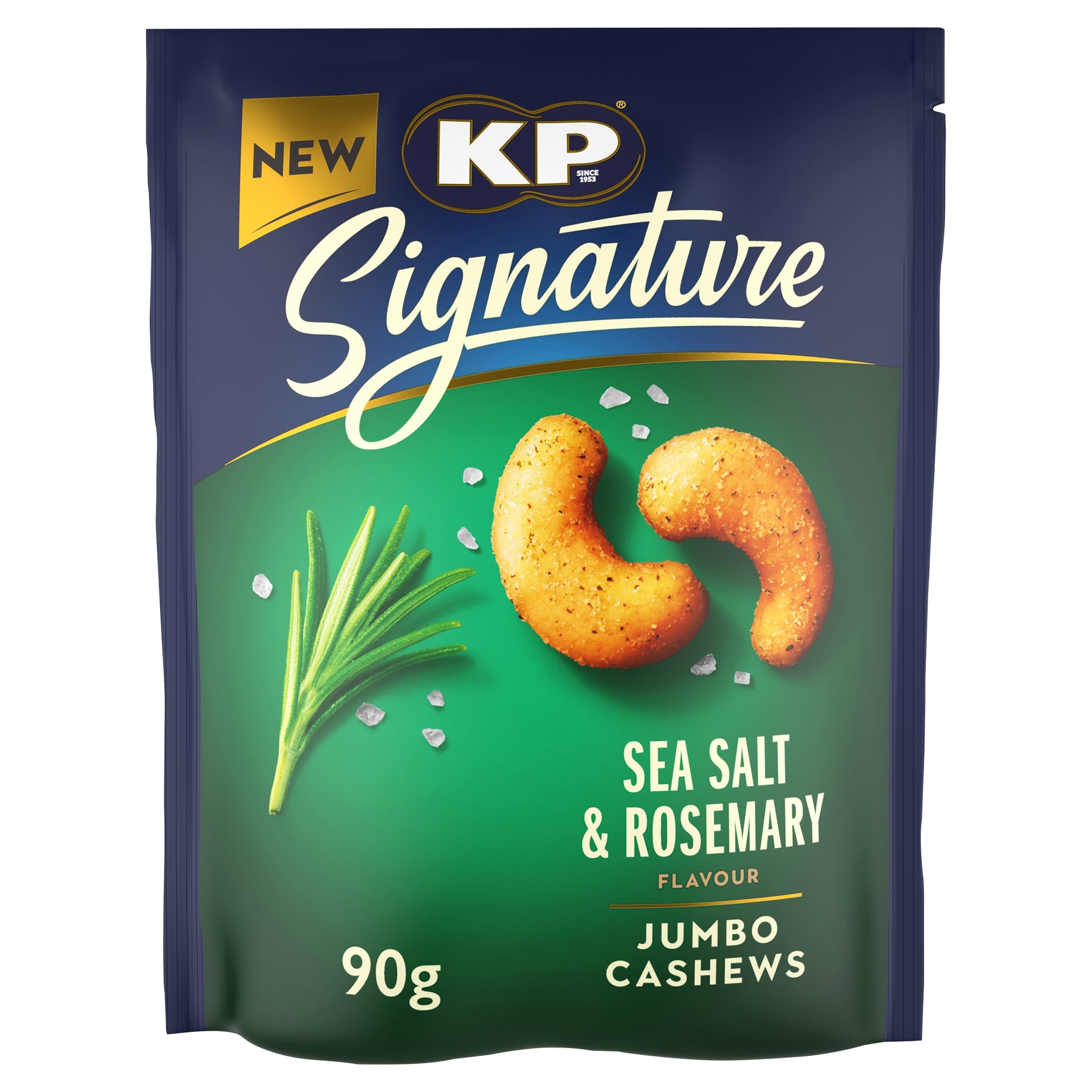 KP Signature Sea Salt and Rosemary Cashews 90g