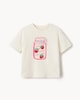 image 1 of F&F Girls Pure Cotton Jam T-Shirt in White