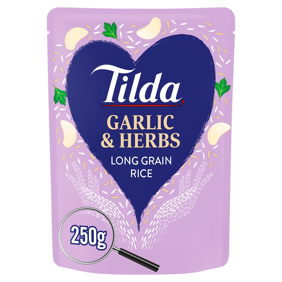 image 1 of Tilda Garlic & Herbs Long Grain Rice 250g
