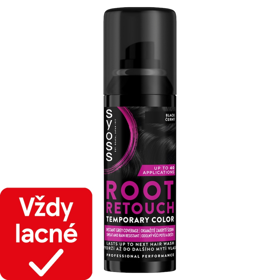 image 1 of Syoss Root Retouch Temporary Color Spray for Ingrown Hair Black 120 ml