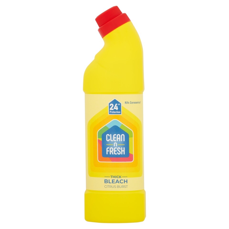 Clean & Fresh Citrus Burst Thick Bleach 750Ml Tesco Groceries