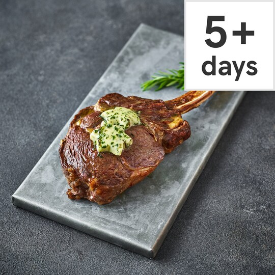 Tesco Tomahawk Steak with Wild Garlic & Sea Salt Butter 0.95kg 1.4kg