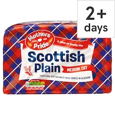 Mothers Pride Scottish Plain Medium Cut White Bread 800g