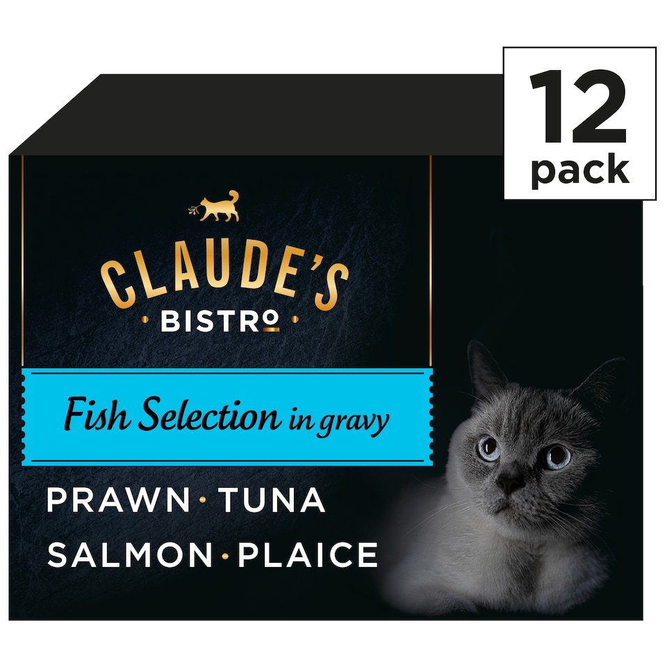 image 1 of Claude's Bistro Adult Cat Fish Selection in Gravy 12x85g